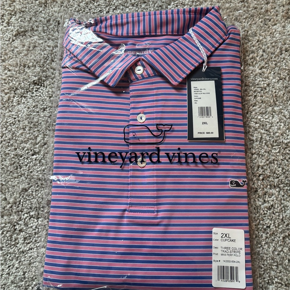 Performance Polo Three Color Tradstripe